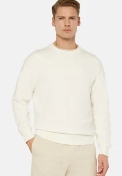 Crew Neck Cotton Sweatshirt|Boggi Milano Cheap