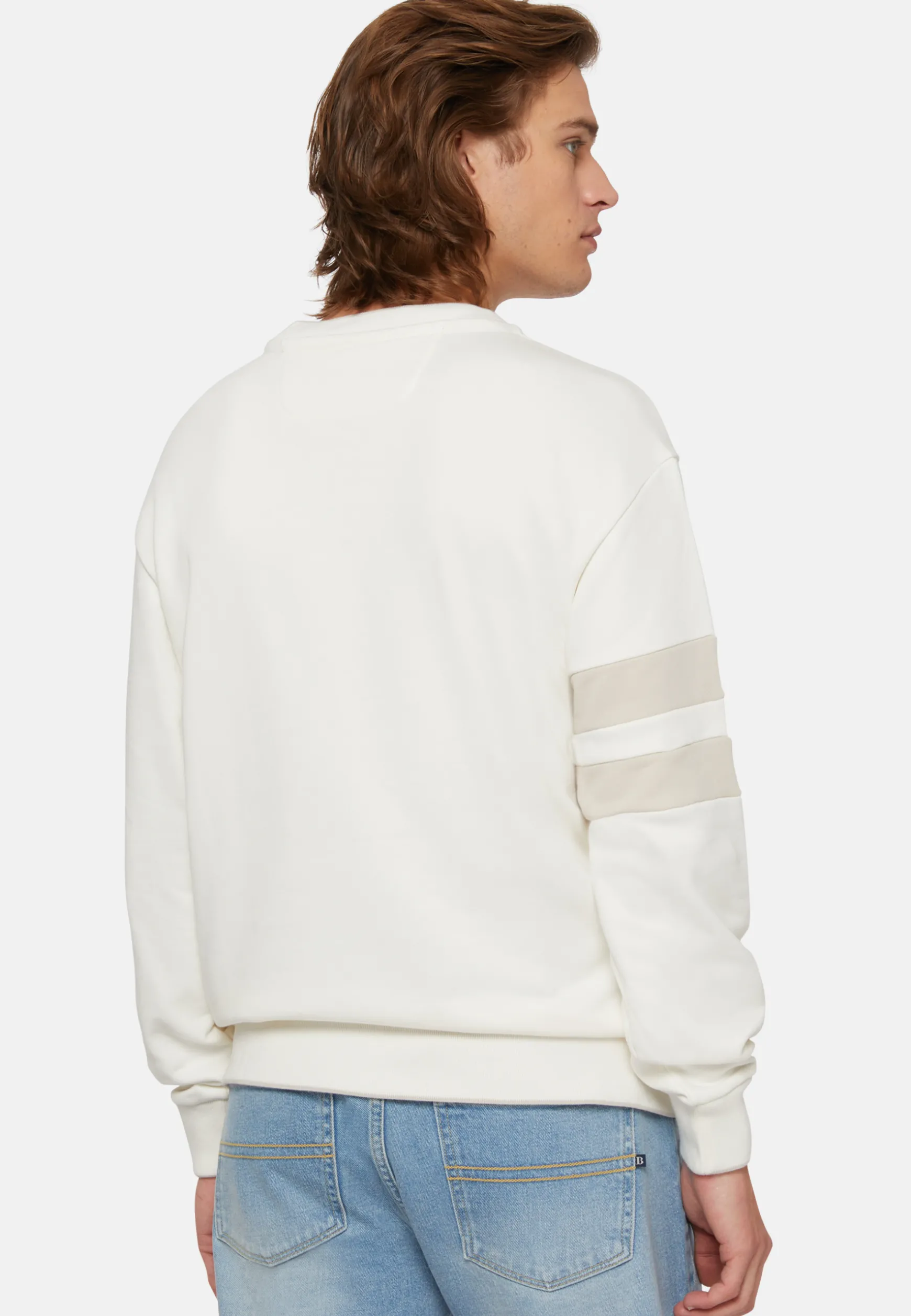 Crew Neck Sweatshirt In Organic Cotton Blend|Boggi Milano Flash Sale