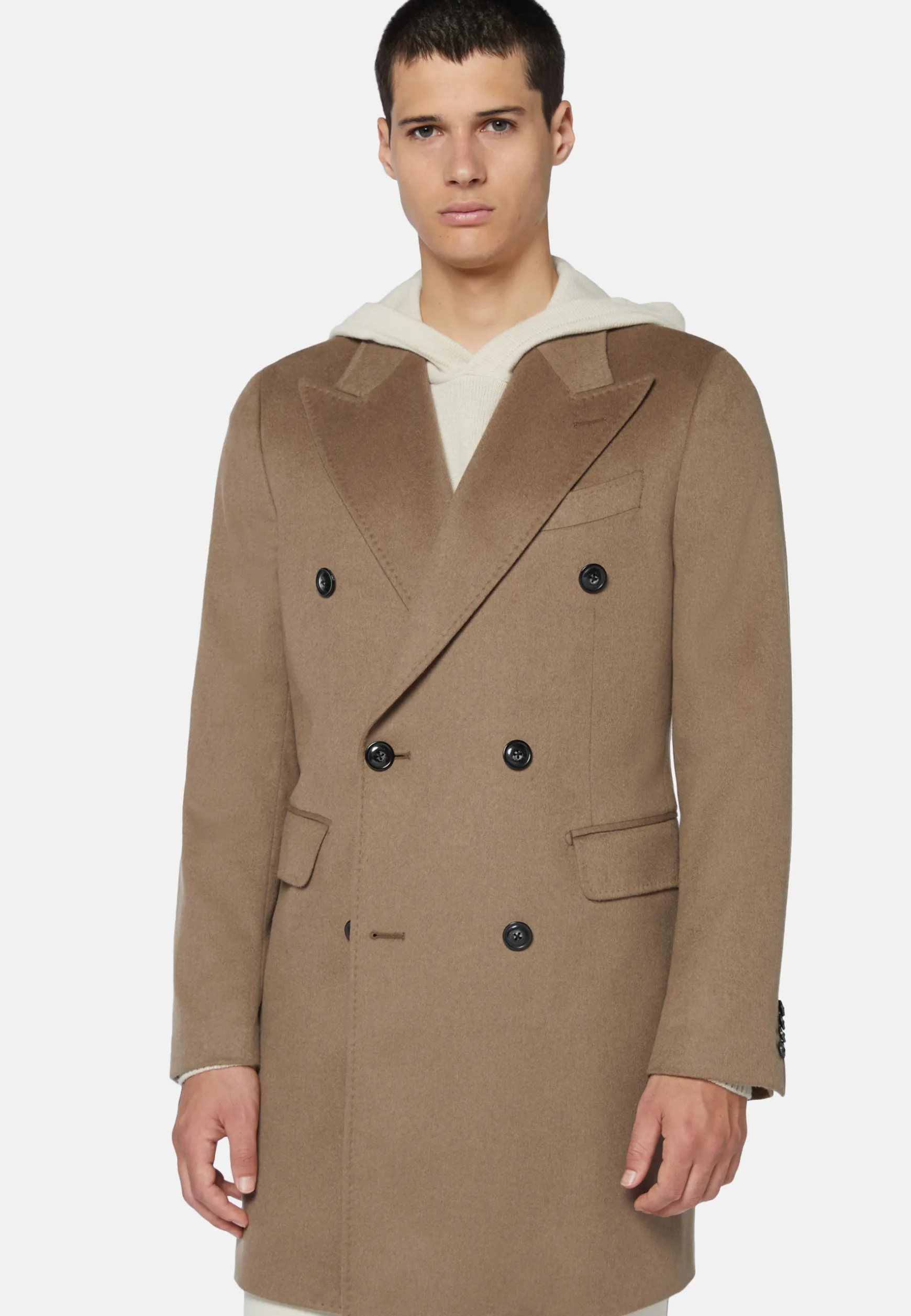 Double-Breasted Coat in Pure Cashmere|Boggi Milano Shop