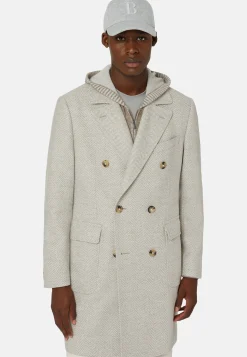 Double-Breasted Wool Coat|Boggi Milano Shop