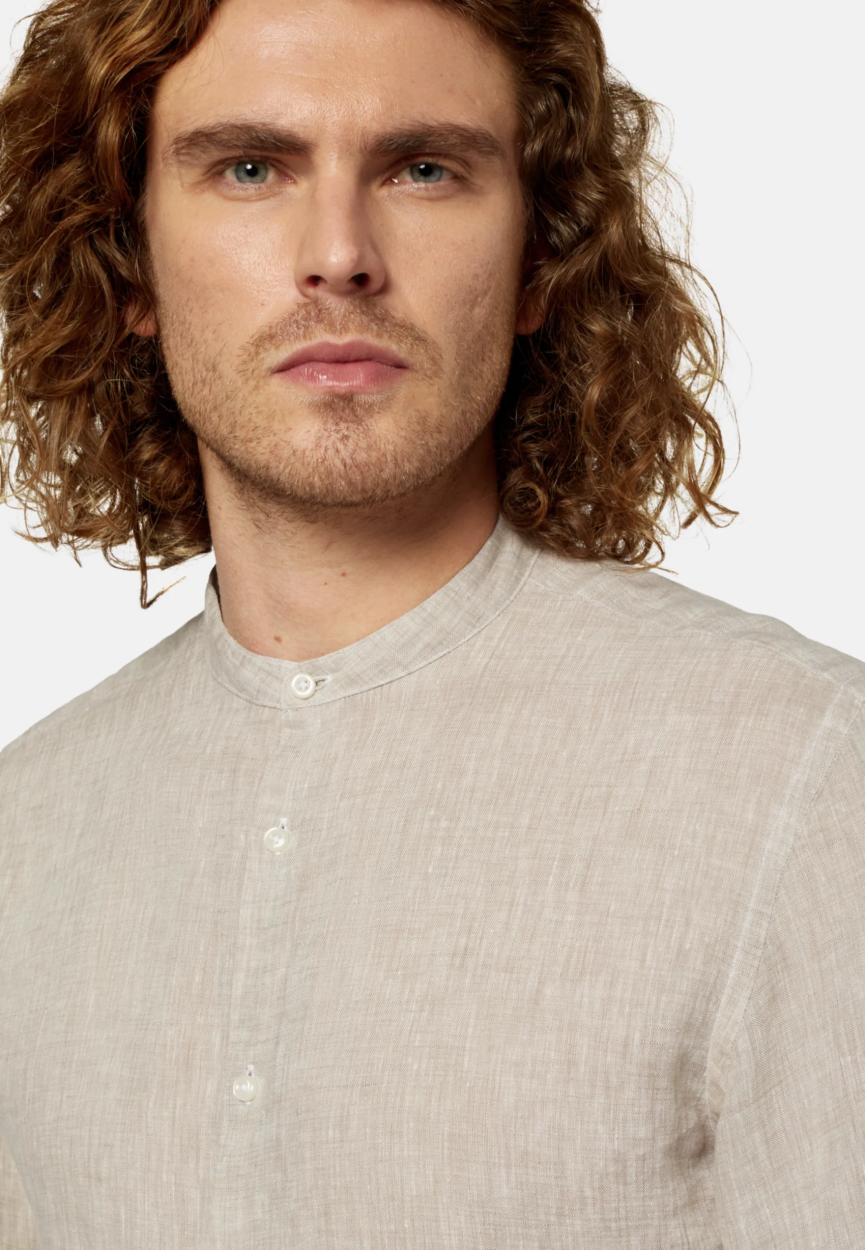 Dove Grey Regular Fit Linen Shirt|Boggi Milano Cheap