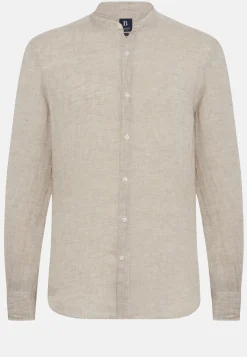 Dove Grey Regular Fit Linen Shirt|Boggi Milano Cheap