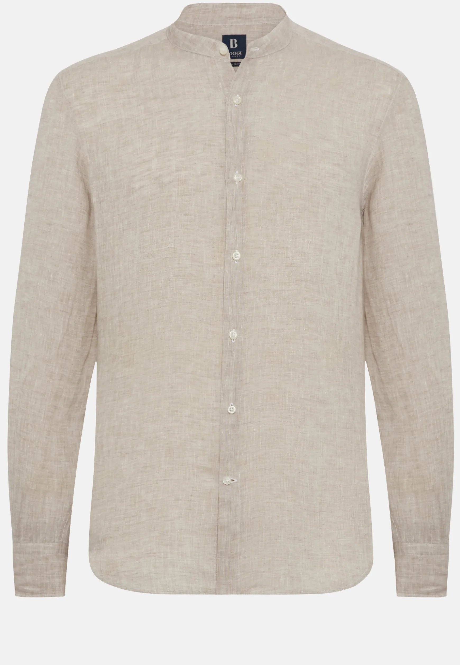 Dove Grey Regular Fit Linen Shirt|Boggi Milano Cheap