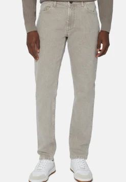 Dove Grey Stretch Denim Jeans|Boggi Milano Discount