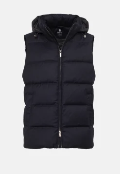Down-Filled Flannel Gilet With Hood|Boggi Milano Sale