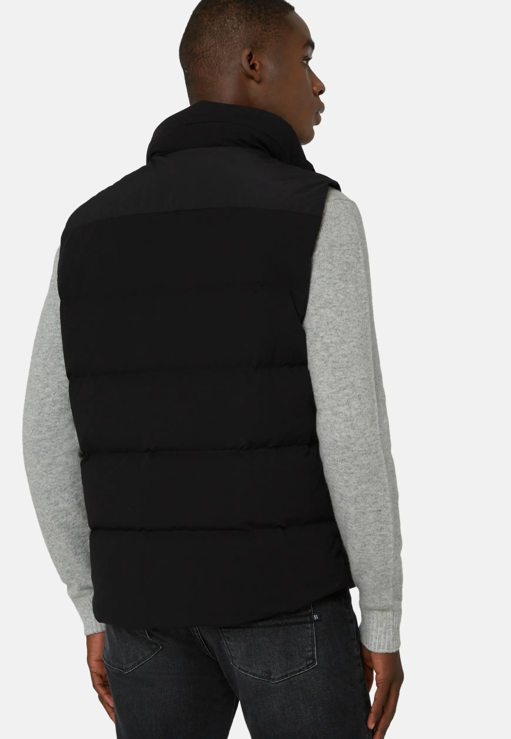 Down-Filled Nylon Waistcoat With Hood|Boggi Milano Discount