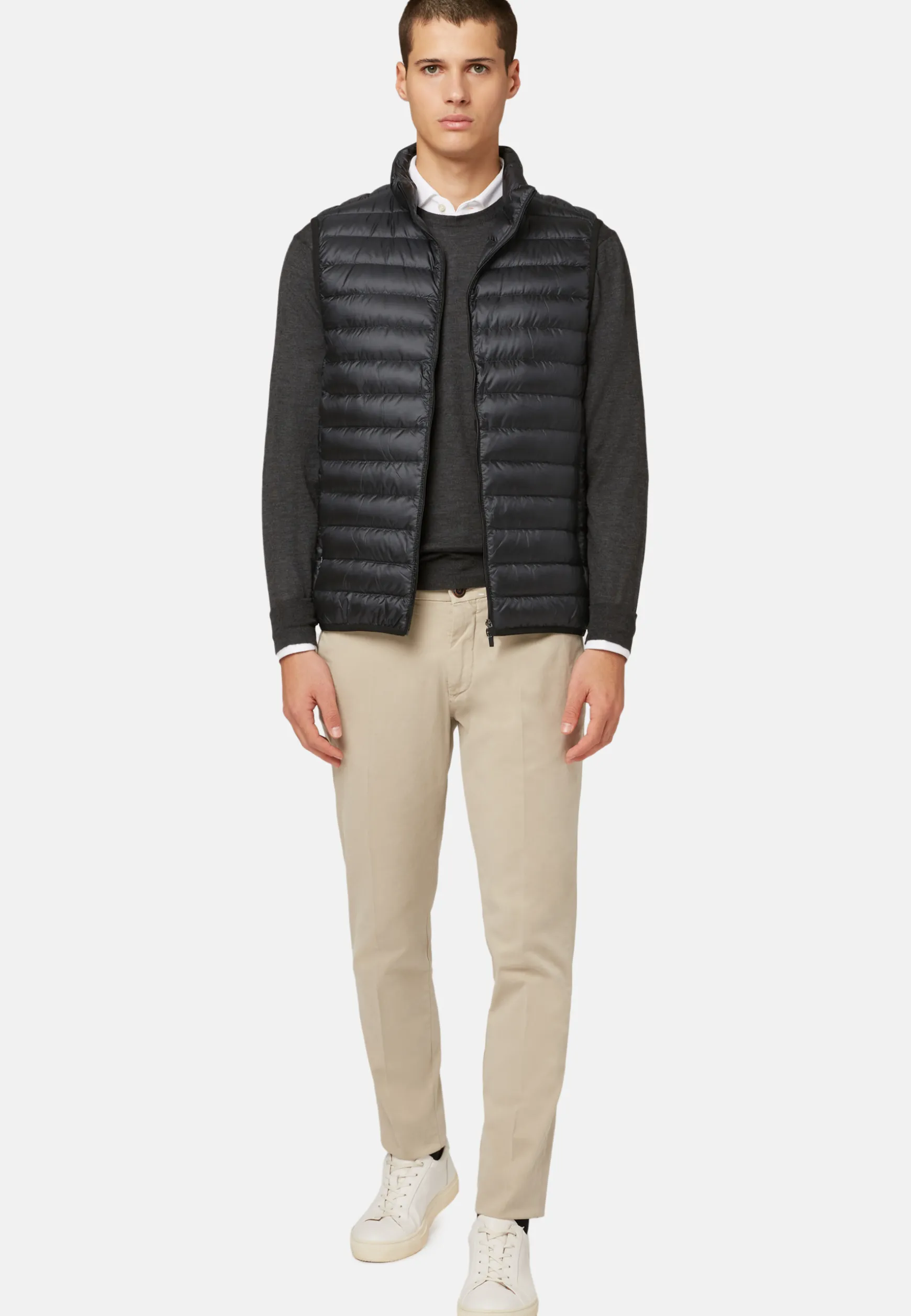 Down-filled Quilted Nylon Gilet|Boggi Milano Flash Sale