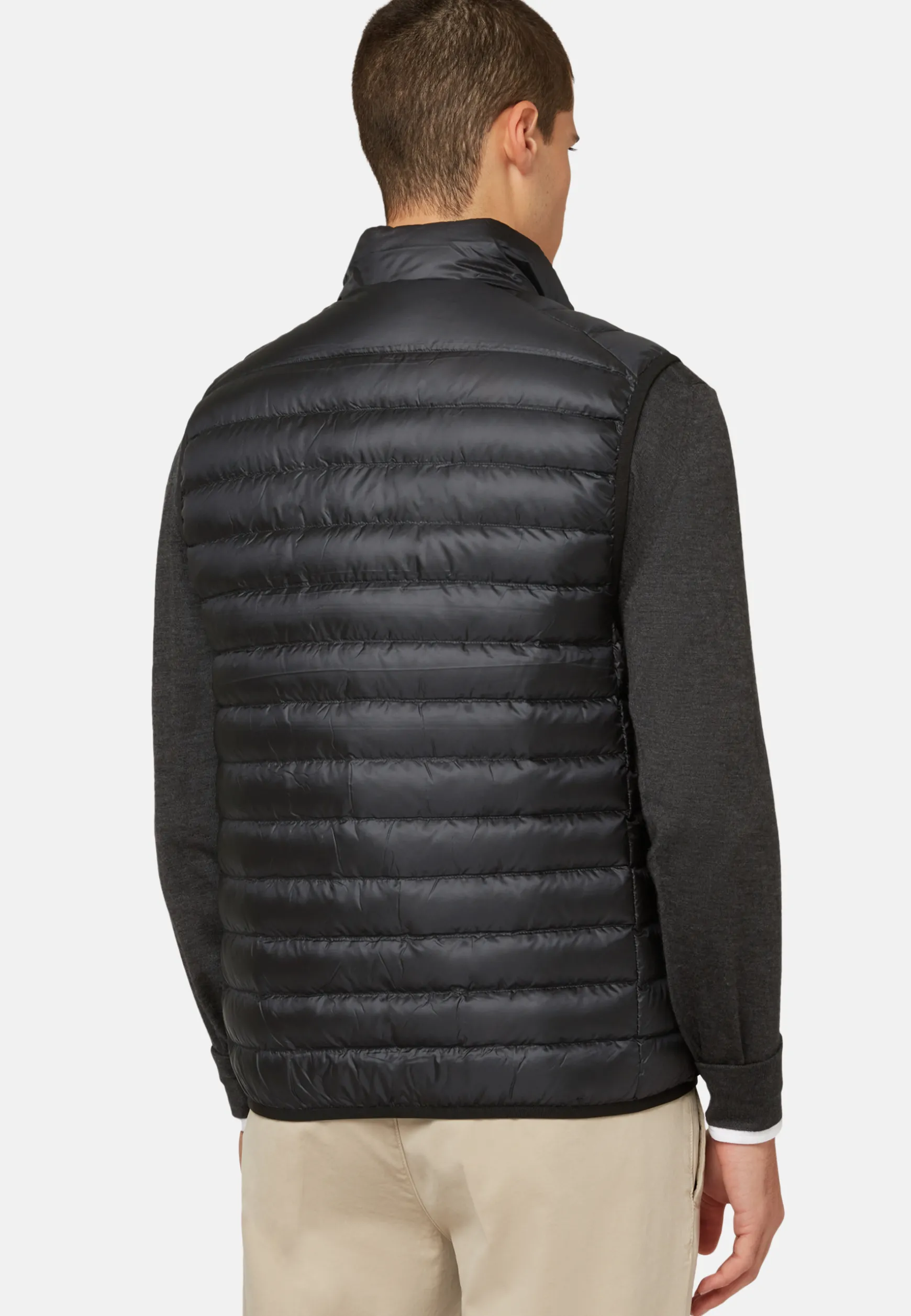 Down-filled Quilted Nylon Gilet|Boggi Milano Flash Sale