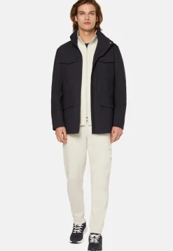 Field Jacket In Technical Wool|Boggi Milano Clearance
