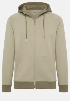 Full Zip Hoodie In Light Recycled Scuba|Boggi Milano Clearance