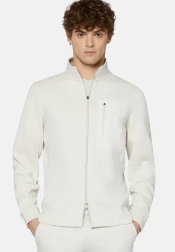 Full-Zip Hoodie In Lightweight Scuba|Boggi Milano Store