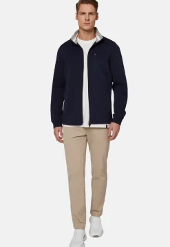 Full-Zip Hoodie In Lightweight Scuba|Boggi Milano Best Sale