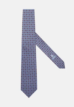 Geometric Patterned Silk Tie|Boggi Milano Store