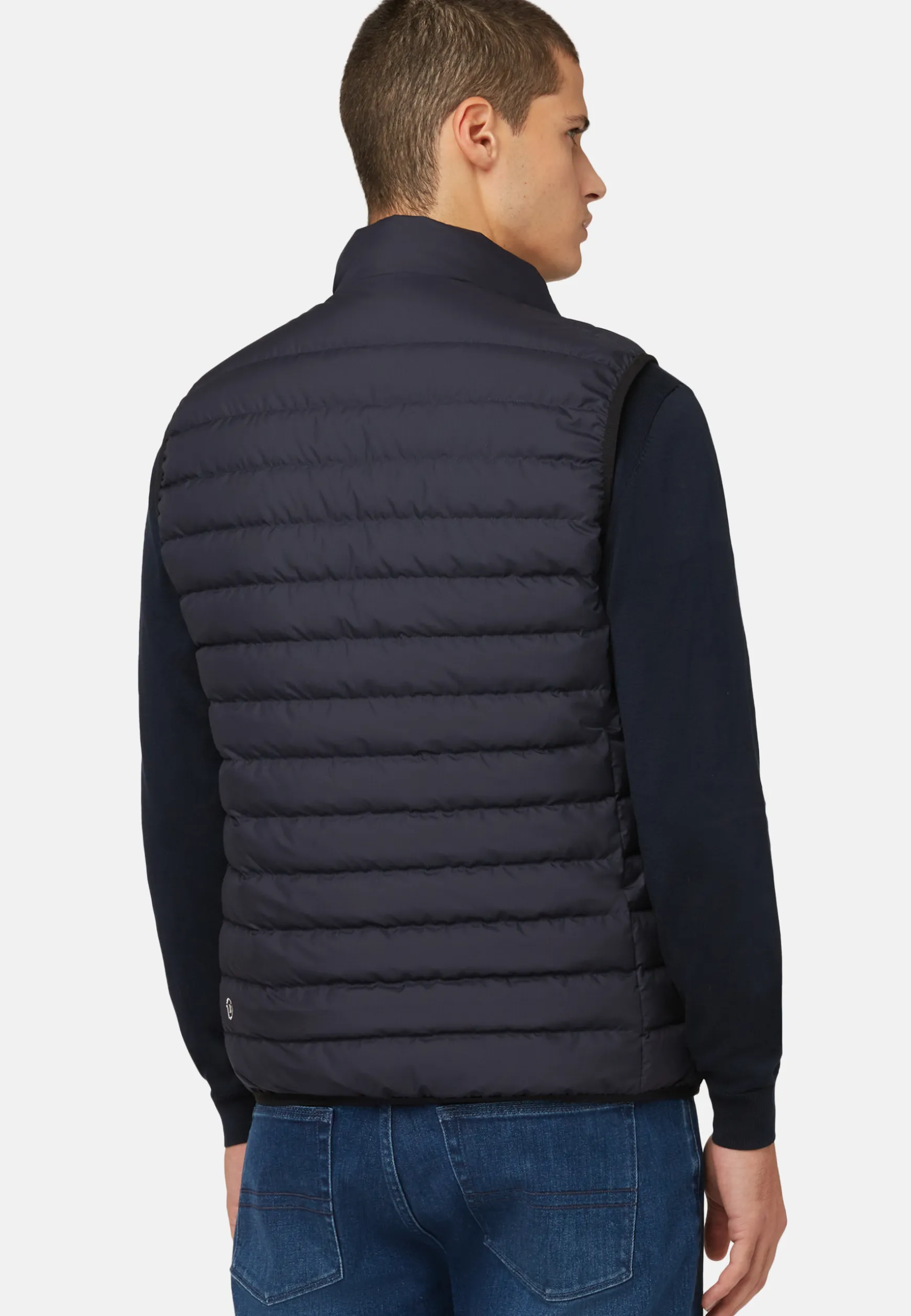 Goose Down Recycled Fabric Waistcoat|Boggi Milano Cheap