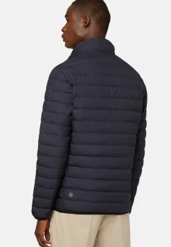 Goose Down Recycled Fabric Bomber Jacket|Boggi Milano Best