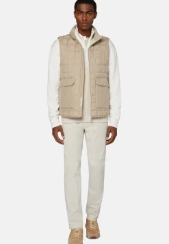 Goose Down Recycled Fabric Waistcoat|Boggi Milano Best Sale