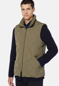 Goose Down Recycled Fabric Waistcoat|Boggi Milano New
