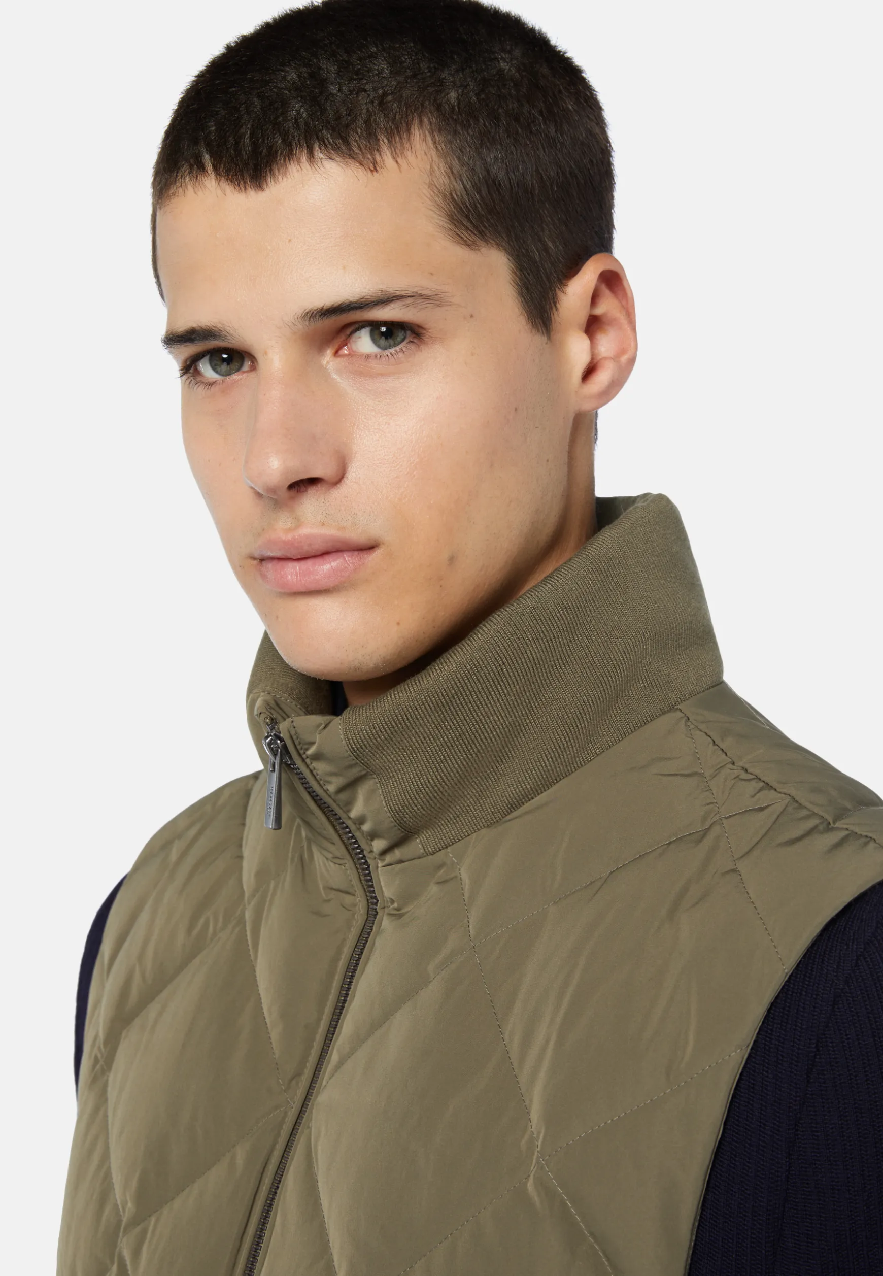 Goose Down Recycled Fabric Waistcoat|Boggi Milano New