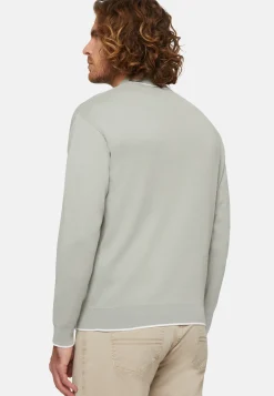 Cotton Open Neck Polo Jumper|Boggi Milano Cheap