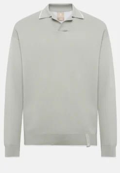 Cotton Open Neck Polo Jumper|Boggi Milano Cheap