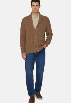 Shawl Neck Cardigan In Merino Wool|Boggi Milano Clearance
