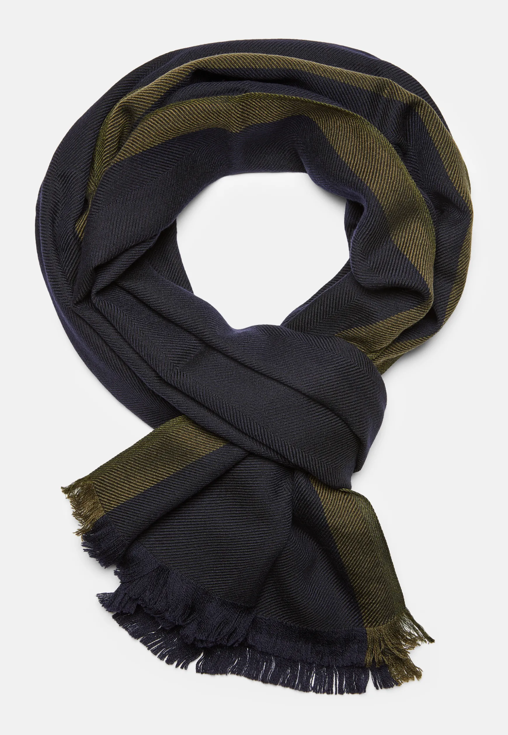 Herringbone Wool Scarf|Boggi Milano Flash Sale