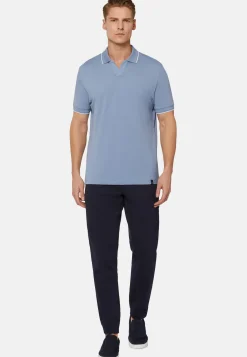 High-Performance Piqu&eacute; Polo Shirt|Boggi Milano Clearance