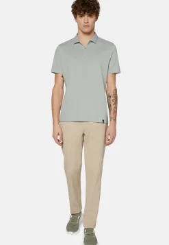 High-Performance Piqu&eacute; Polo Shirt|Boggi Milano Sale