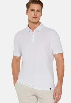 High-Performance Piqu&eacute; Polo Shirt|Boggi Milano Online