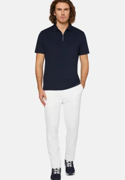 High-Performance Piqu&eacute; Polo Shirt|Boggi Milano Hot