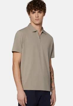 High-Performance Piqu&eacute; Polo Shirt|Boggi Milano Online
