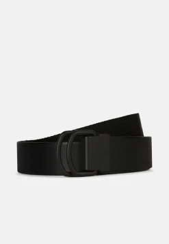 Leather Belt With Ribbon Trim|Boggi Milano Best