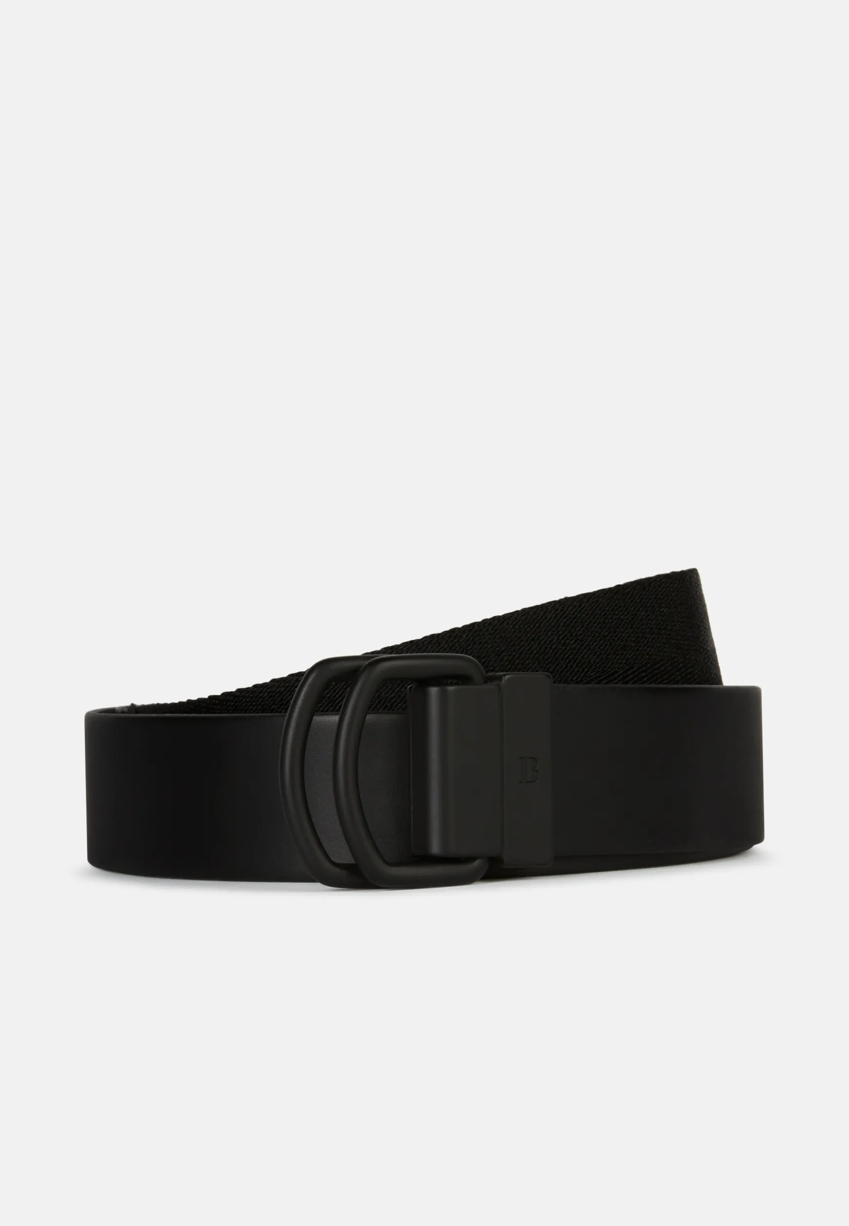 Leather Belt With Ribbon Trim|Boggi Milano Best