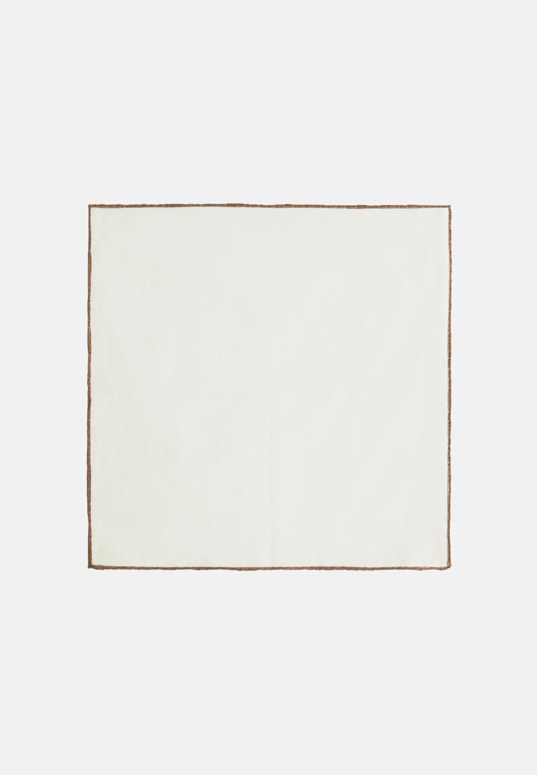 Linen Pocket Square With Contrasting Piping|Boggi Milano Clearance