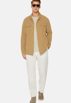 Link Shirt Jacket in Cotton and Lyocell|Boggi Milano Cheap
