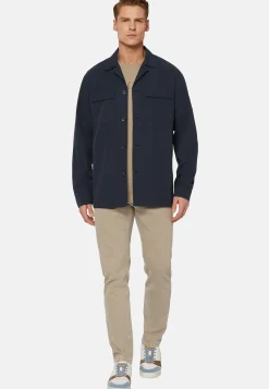 Link Shirt Jacket in Cotton and Lyocell|Boggi Milano Sale