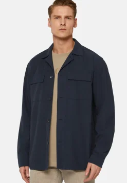 Link Shirt Jacket in Cotton and Lyocell|Boggi Milano Sale