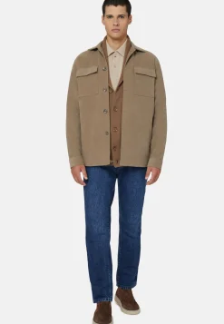 Link Shirt Jacket In Moleskin|Boggi Milano Flash Sale