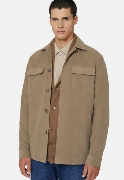 Link Shirt Jacket In Moleskin|Boggi Milano Flash Sale