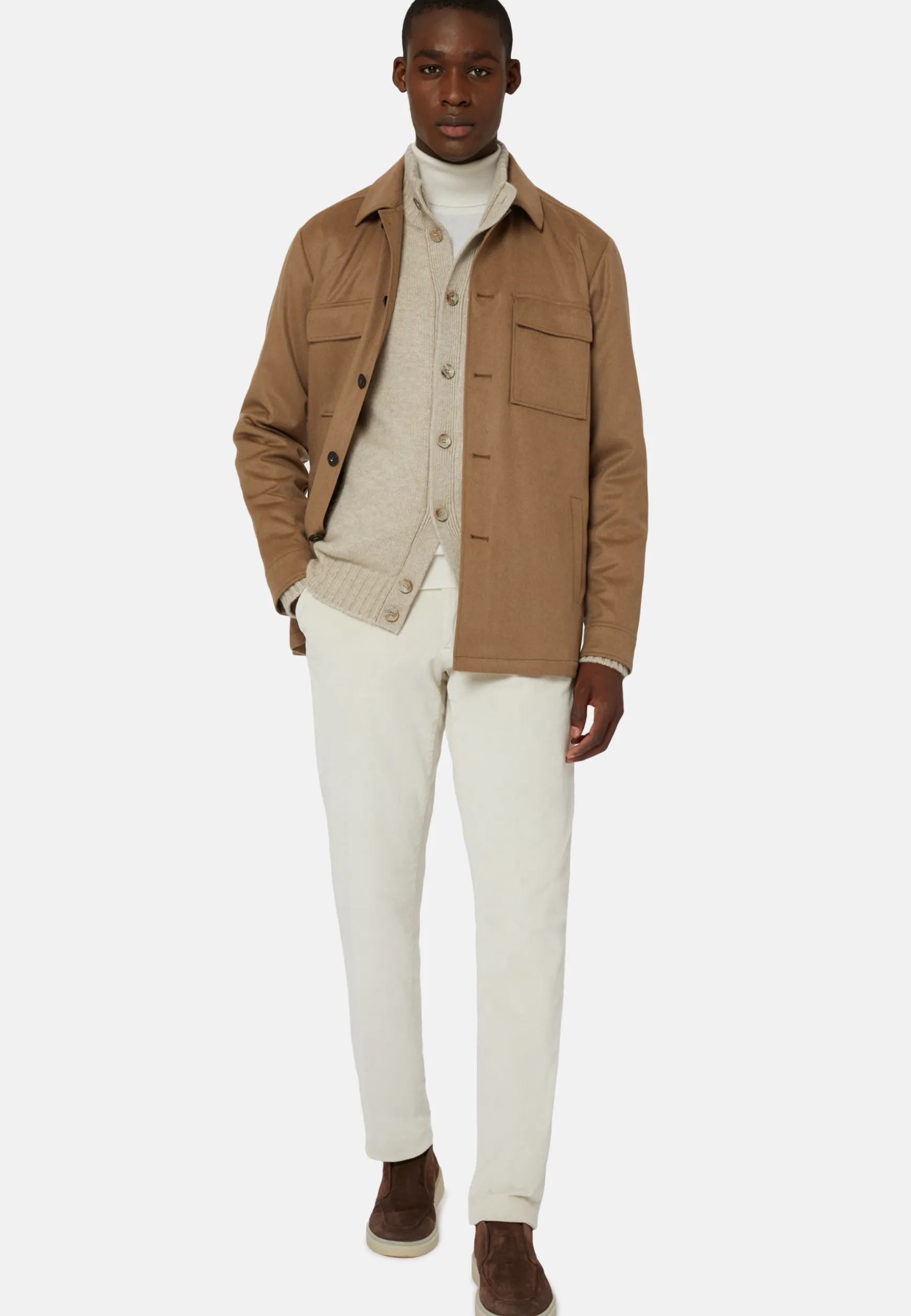 Link Shirt Jacket in Pure Cashmere|Boggi Milano Best