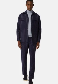 Link Shirt Jacket in Wool Flannel|Boggi Milano Best