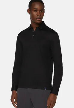Long Sleeved Regular Fit Polo Shirt In Pima Cotton Jersey|Boggi Milano Cheap