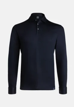 Long Sleeved Regular Fit Polo Shirt In Pima Cotton Jersey|Boggi Milano Best Sale