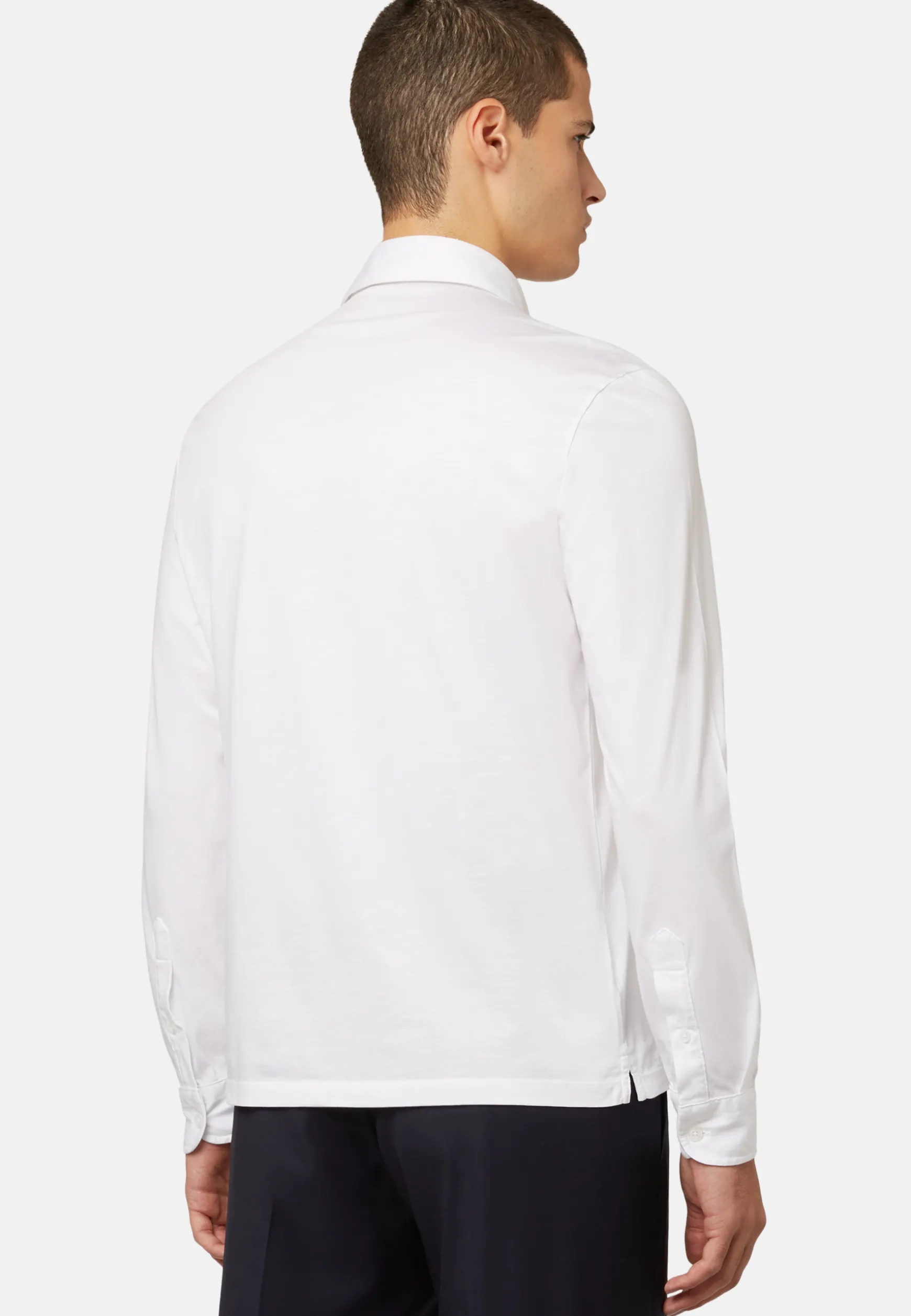 Long Sleeved Regular Fit Polo Shirt In Pima Cotton Jersey|Boggi Milano Cheap
