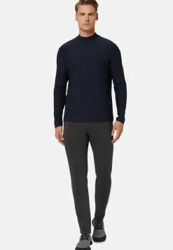 Long-Sleeved Turtle-neck T-Shirt in Technical Fabric|Boggi Milano Sale