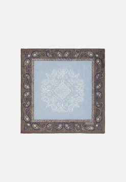 Macro Patterned Linen Pocket Square|Boggi Milano Outlet