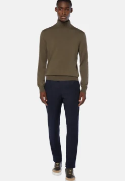 Merino Wool Polo Neck Jumper|Boggi Milano Online