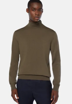 Merino Wool Polo Neck Jumper|Boggi Milano Online
