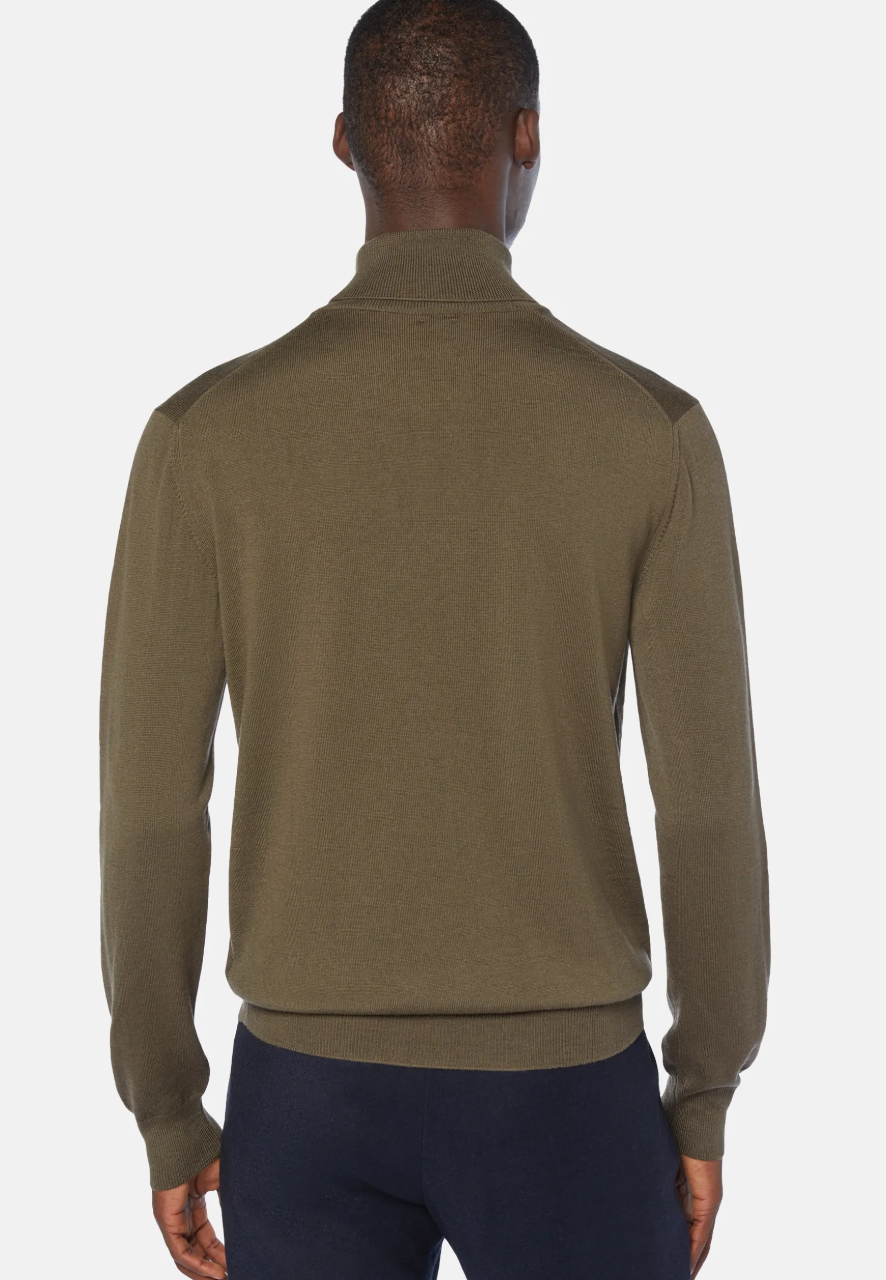 Merino Wool Polo Neck Jumper|Boggi Milano Online