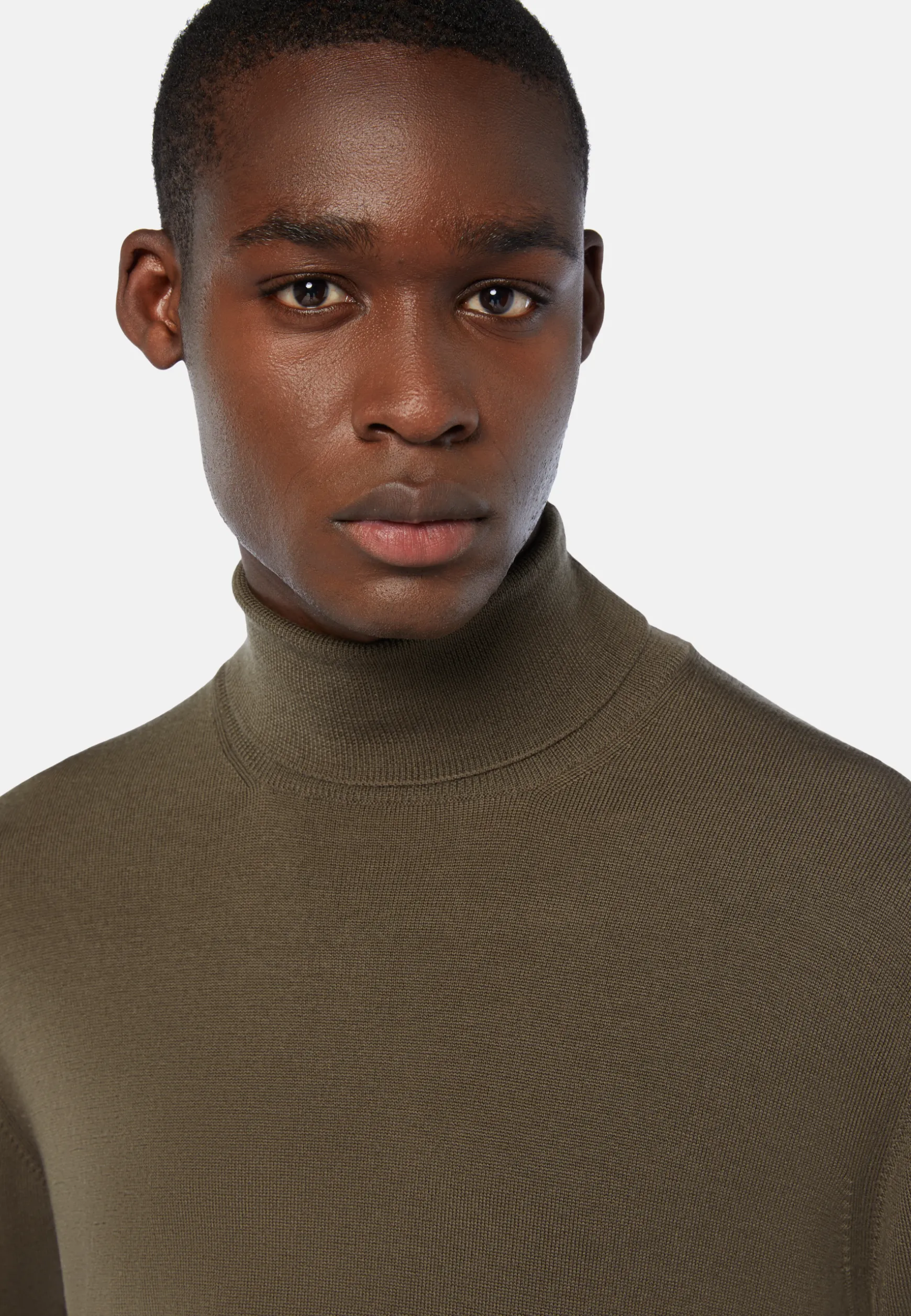 Merino Wool Polo Neck Jumper|Boggi Milano Online